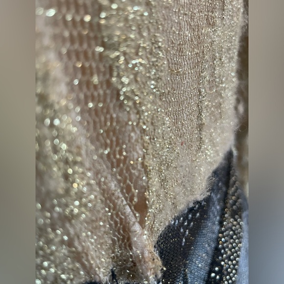 Beautiful Arabian kaftan gold, green and black dress, matching pants - Picture 8 of 16